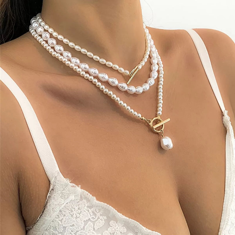 HF Conjunto de Colares Majestic Pearls - Compre 1 e Leve 3