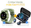 Combo Smartwatch G-Max Sports à Prova D'água Mais Fone de Ouvido A-10S Xiaomi Bluetooth Estéreo