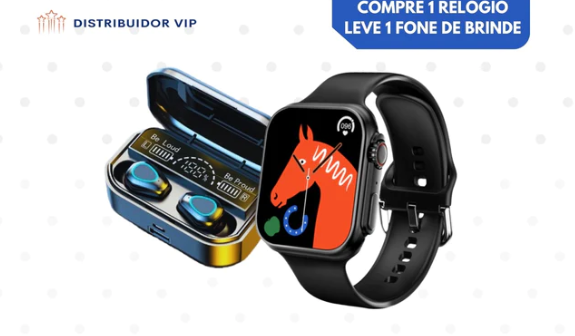 Smart Watch 8 Ultra + Fone Bluetooth Pods Pro - Compre 1 e Leve 2